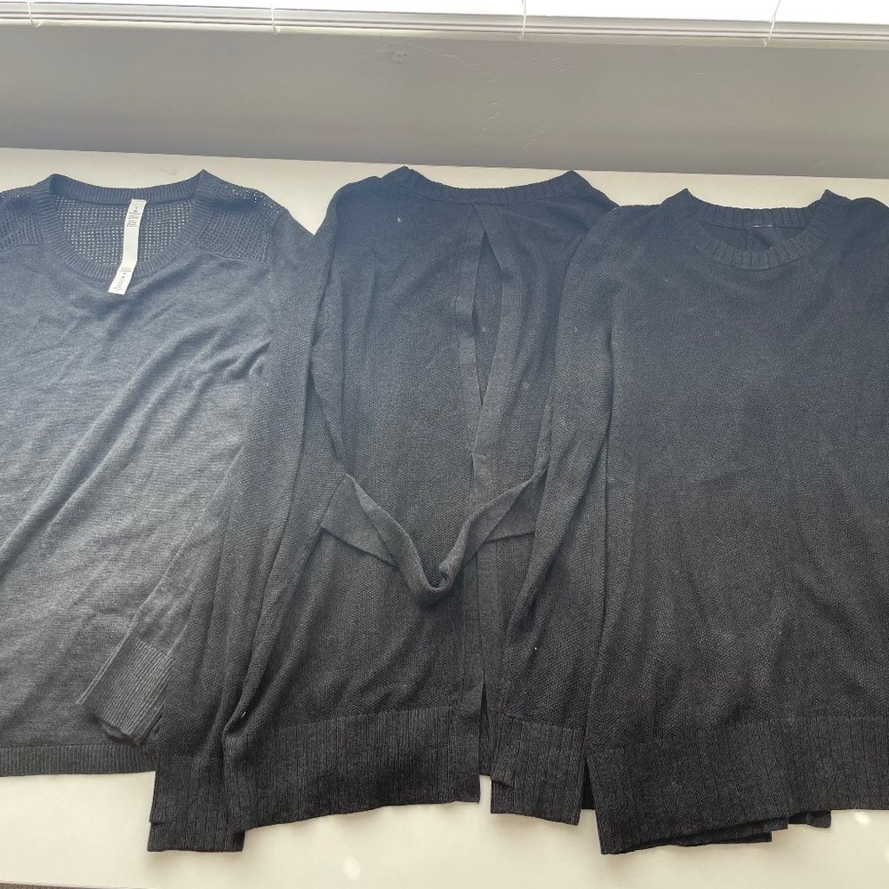 3 Lululemon sweaters